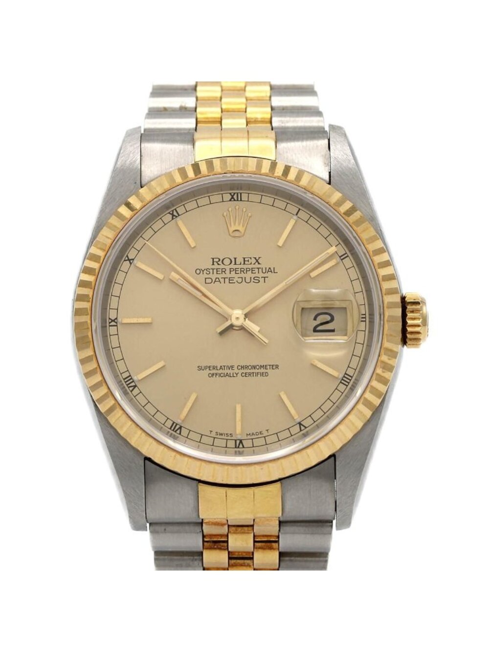 Rolex Datejust Stainless Steel Yellow Gold Automatic